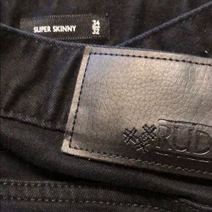 XXXRUDE Super Skinny Black Jeans 34/32